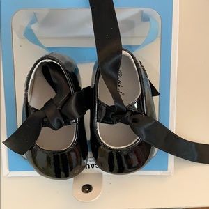 Ralph Lauren baby shoes Black patent leather